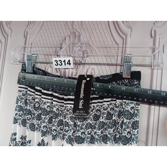 NWT Romantic Sini 1 Piece Pants Jumpsuit SZ L Strapless Pullup Hologram Buttons - Picture 10 of 16